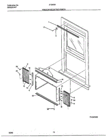 Window Mounting parts for Frigidaire Air Conditioner 5139008A from AppliancePartsPros.com