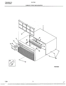 Cabinet Front And Wrapper parts for Frigidaire Air Conditioner 5147003 from AppliancePartsPros.com
