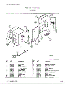 Room Air Conditioner Page 2 parts for Frigidaire Air Conditioner 5159B from AppliancePartsPros.com