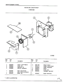 Room Air Conditioner Page 4 parts for Frigidaire Air Conditioner 5159B from AppliancePartsPros.com
