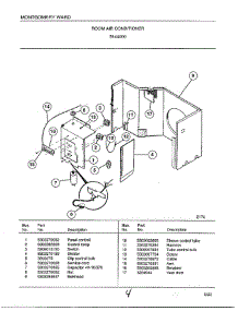 Room Air Conditioner Page 4 parts for Frigidaire Air Conditioner 5144000 from AppliancePartsPros.com
