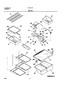 07 - Shelves parts for Frigidaire Refrigerator PLHT217TAB4 from AppliancePartsPros.com