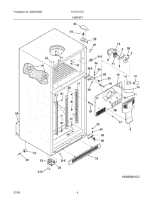 05 - Cabinet parts for Frigidaire Refrigerator PLHT219TCK4 from AppliancePartsPros.com