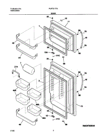03 - Door parts for Frigidaire Refrigerator PLRT217TAB2 from AppliancePartsPros.com