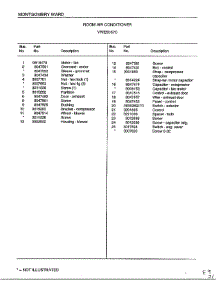 Room Air Conditioner Page 4 parts for Frigidaire Air Conditioner 5057C from AppliancePartsPros.com