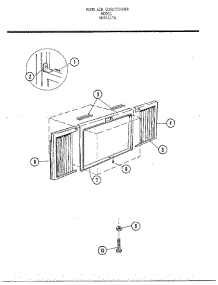 Room Air Conditioner Page 9 parts for Frigidaire Air Conditioner 5117A from AppliancePartsPros.com