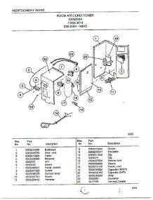 Room Air Conditioner Page 4 parts for Frigidaire Air Conditioner 4338009A from AppliancePartsPros.com