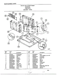 Room Air Conditioner Page 5 parts for Frigidaire Air Conditioner 4338009A from AppliancePartsPros.com