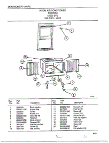 Room Air Conditioner Page 6 parts for Frigidaire Air Conditioner 4338009A from AppliancePartsPros.com