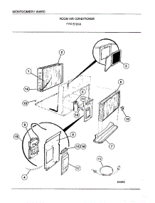 Room Air Conditioner Page 3 parts for Frigidaire Air Conditioner 5131A from AppliancePartsPros.com