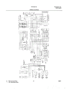 21 - Wiring Diagram parts for Frigidaire Refrigerator PLRS267ZAB0 from AppliancePartsPros.com