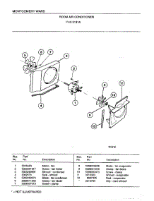 Room Air Conditioner Page 5 parts for Frigidaire Air Conditioner 5131A from AppliancePartsPros.com