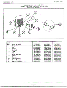 Compressor parts for Frigidaire Air Conditioner 5100A from AppliancePartsPros.com