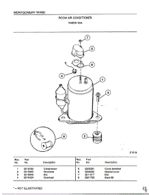 Room Air Conditioner Page 4 parts for Frigidaire Air Conditioner 5119A from AppliancePartsPros.com
