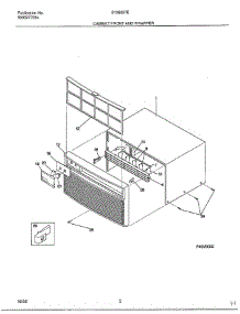 Cabinet Front And Wrapper parts for Frigidaire Air Conditioner 5138007E from AppliancePartsPros.com