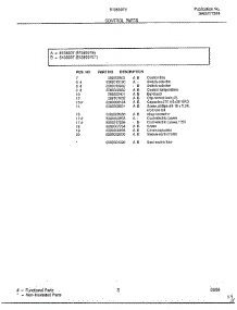 Control parts for Frigidaire Air Conditioner 5138007E from AppliancePartsPros.com