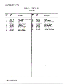 Room Air Conditioner Page 4 parts for Frigidaire Air Conditioner 5129A from AppliancePartsPros.com