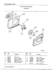 Room Air Conditioner Page 5 parts for Frigidaire Air Conditioner 5129A from AppliancePartsPros.com
