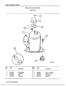 Room Air Conditioner Page 6 parts for Frigidaire Air Conditioner 5129A from AppliancePartsPros.com