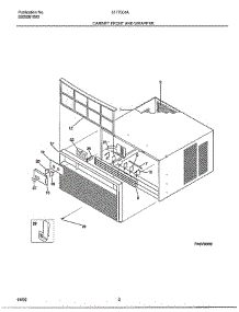 Cabinet Front And Wrapper parts for Frigidaire Air Conditioner 5177004A from AppliancePartsPros.com