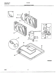 Compressor parts for Frigidaire Air Conditioner 5145001 from AppliancePartsPros.com