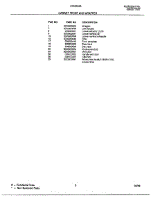 Cabinet Front And Wrapper Page 2 parts for Frigidaire Air Conditioner 5148004A from AppliancePartsPros.com
