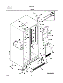 07 - Cabinet parts for Frigidaire Refrigerator PLRS267ZAB5 from AppliancePartsPros.com