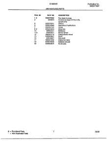 Air Handling parts for Frigidaire Air Conditioner 5148004A from AppliancePartsPros.com