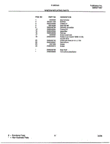 Window Mounting parts for Frigidaire Air Conditioner 5148004A from AppliancePartsPros.com