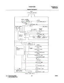 21 - Wiring Diagram parts for Frigidaire Refrigerator PLRS267ZAB5 from AppliancePartsPros.com