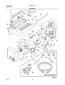 11 - Icemaker parts for Frigidaire Refrigerator PLRT217TAK0 from AppliancePartsPros.com