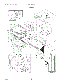 05 - Cabinet parts for Frigidaire Refrigerator PLRU1778ES8 from AppliancePartsPros.com