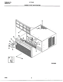 Cabinet Front / Wrapper parts for Frigidaire Air Conditioner 5177004A from AppliancePartsPros.com