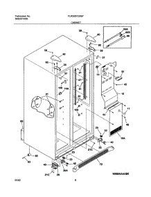 07 - Cabinet parts for Frigidaire Refrigerator PLRS267ZAB7 from AppliancePartsPros.com