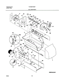17 - Ice Container parts for Frigidaire Refrigerator PLRS267ZAB7 from AppliancePartsPros.com
