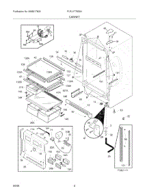05 - Cabinet parts for Frigidaire Refrigerator PLRU1778ES4 from AppliancePartsPros.com