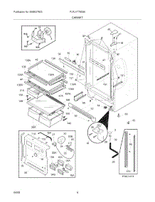 05 - Cabinet parts for Frigidaire Refrigerator PLRU1778ES6 from AppliancePartsPros.com