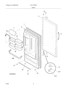 03 - Door parts for Frigidaire Refrigerator PLRU1778ES7 from AppliancePartsPros.com