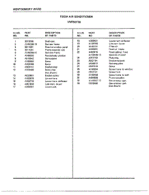 Room Air Conditioner Page 2 parts for Frigidaire Air Conditioner 5077B from AppliancePartsPros.com