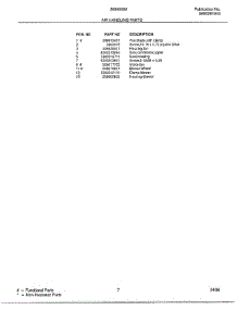 Air Handling parts for Frigidaire Air Conditioner 5069008A from AppliancePartsPros.com