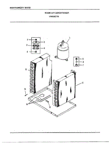 Room Air Conditioner Page 5 parts for Frigidaire Air Conditioner 5077B from AppliancePartsPros.com