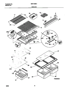 04 - Shelves parts for Frigidaire Refrigerator WRT16NRHW0 from AppliancePartsPros.com