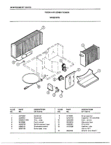 Room Air Conditioner Page 2 parts for Frigidaire Air Conditioner 5107B from AppliancePartsPros.com