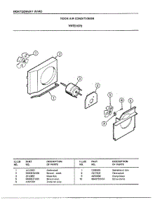 Room Air Conditioner Page 3 parts for Frigidaire Air Conditioner 5107B from AppliancePartsPros.com