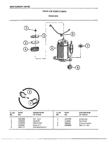 Room Air Conditioner Page 4 parts for Frigidaire Air Conditioner 5107B from AppliancePartsPros.com