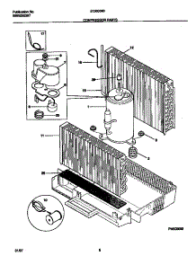 05 - Compressor Parts parts for Frigidaire Air Conditioner 5130009B from AppliancePartsPros.com