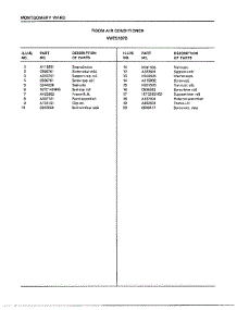 Room Air Conditioner Page 6 parts for Frigidaire Air Conditioner 5107B from AppliancePartsPros.com