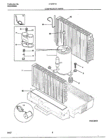 Compressor parts for Frigidaire Air Conditioner 5132001 from AppliancePartsPros.com