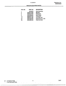 Window Mounting parts for Frigidaire Air Conditioner 5132001 from AppliancePartsPros.com