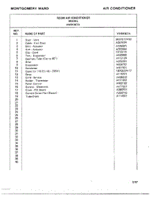 Air Conditioner Page 4 parts for Frigidaire Air Conditioner 5167A from AppliancePartsPros.com